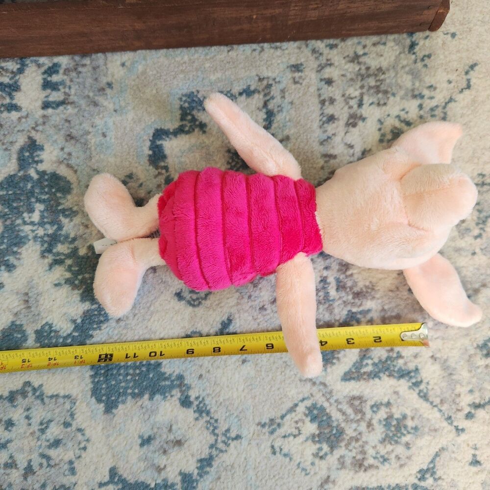 Disney Store 12" Piglet Winnie the Pooh Stuffed Animal Plush - Picture 9 of 9